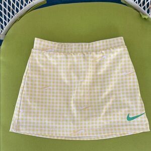 Nike Yellow Gingham Toddler Skort - 24 Months